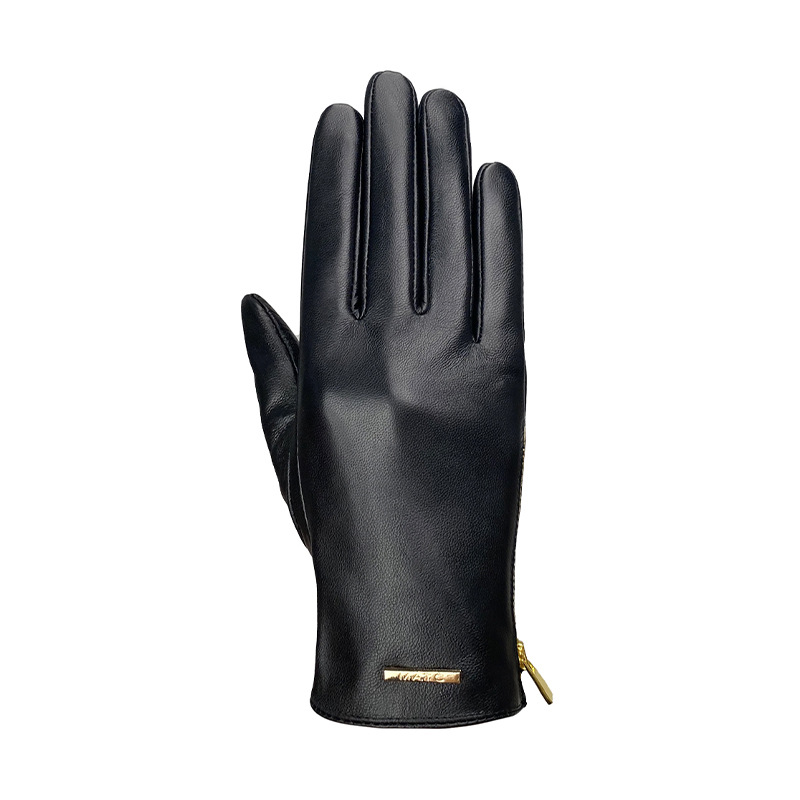 Leather Driving Glove - Damen Mode Slim Fit Handschuhe aus