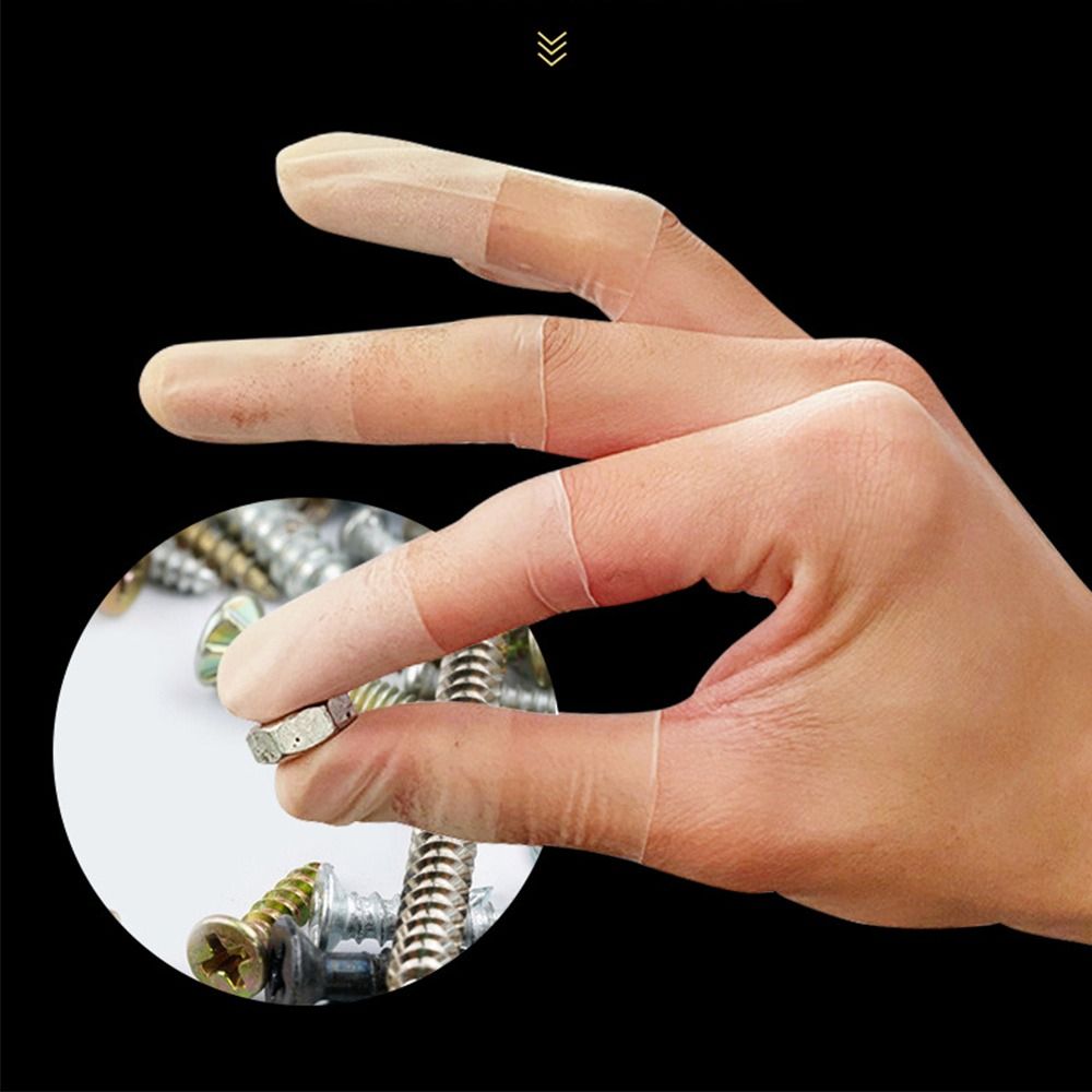 Latex Disposable Glove - 100 Stück Latex Einweg-Fingerüberzüge Transparent Frostig