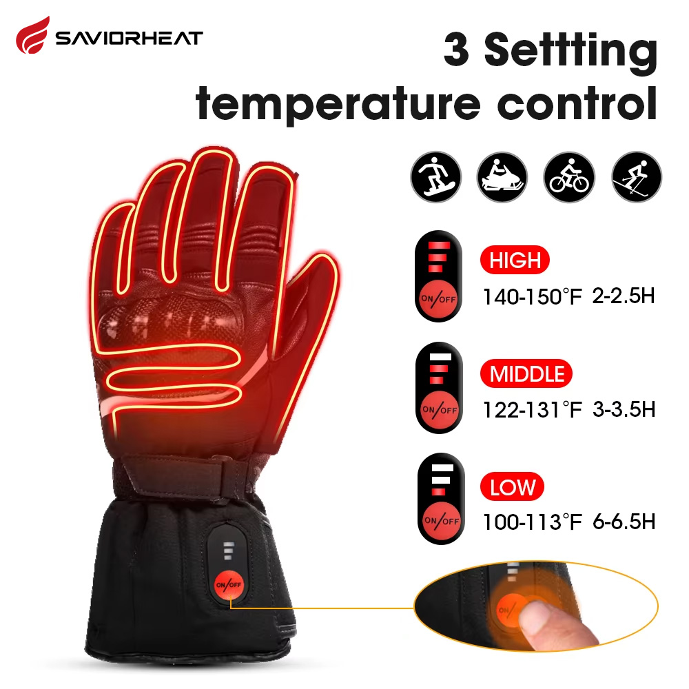 Heat Resistant Glove - Savior Heat 100 % wasserdichte Motorradhandschuhe,