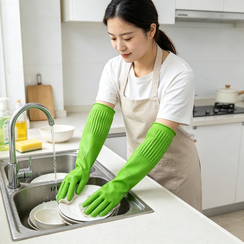 1 Paar Verlängerte Silikon-Ges – Dish Glove Rubber Bewertung und Preis