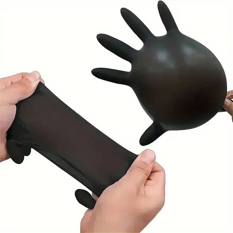 Einweg-Handschuhe in Schwarz,  – Latex Disposable Glove Bewertung und Preis